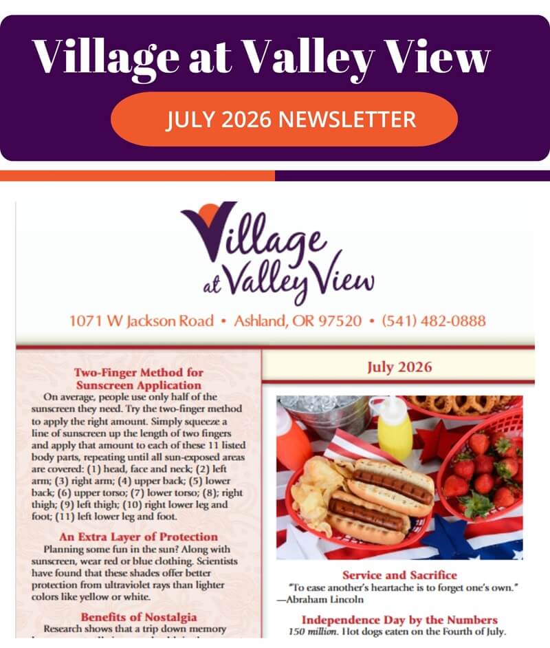 Village at Valley View - July 2026 Newsletter