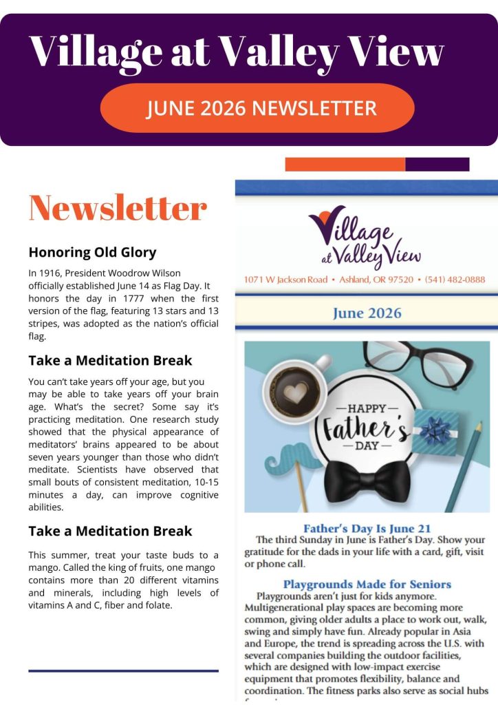 Village at Valley View - June 2026 Newsletter